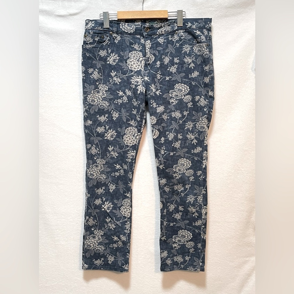 Ralph Lauren Blue Floral Jeans